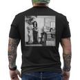 ジミー・ペイジ レッド・ツェッペリン ギタリスト 1970 メンズTシャツ バックプリント