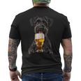 ジャイアントシュナウザービール メンズTシャツ バックプリント