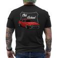 ジャパニーズクラシックチューナー、ドリフトカー、メンズオールドスクールホットロッド メンズTシャツ バックプリント