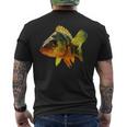 スズキ魚グラフィック デザイン海海洋動物 メンズTシャツ バックプリント