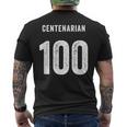 センテナリアン 100周年記念素晴らしい 100歳の誕生日おめでとう メンズTシャツ バックプリント
