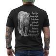 タイガー 白黒 ウィリアムブレイクの詩 メンズTシャツ バックプリント