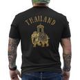 タイ旅行象のお土産。 メンズTシャツ バックプリント