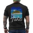 タヒチ フランス領ポリネシア タヒチ メンズTシャツ バックプリント