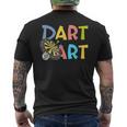 ダーツアート ダーツプレーヤー ダーツスポーツ ダーツボード ダーツ メンズTシャツ バックプリント
