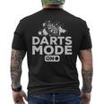 ダーツモードダーツ遊ぶダーツムードダーツ遊ぶダーツ メンズTシャツ バックプリント