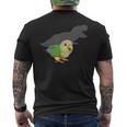 ティーレックス コニュア シャドウオウム パイナップル コニュア ペット 鳥 恋人 メンズTシャツ バックプリント