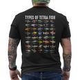 テトラ魚の種類 テトラ 観賞魚 種好き メンズTシャツ バックプリント