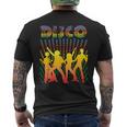 ディスコtシャツ ヴィンテージスタイルダンシングレトロディスコシャツ メンズTシャツ バックプリント
