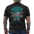 デイトナビーチ フロリダ アンティーク調オートバイデザイン メンズTシャツ バックプリント