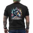 トゥールーズラグビー水彩 メンズTシャツ バックプリント
