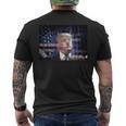ドナルド・トランプ ブタ 動物 面白い メンズTシャツ バックプリント
