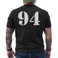 ナインティフォー 数字 94 ナンバー メンズTシャツ バックプリント
