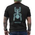 ナスカ ライン ペルーの地上絵モンキー宇宙飛行士クモ レトロ メンズTシャツ バックプリント