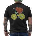 ニュージーランド自転車 キウイフルーツ愛好家向け メンズTシャツ バックプリント