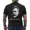 ニーチェ・ザラトゥストラ-ユーバーメンシュ哲学-超人 メンズTシャツ バックプリント