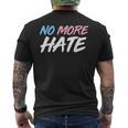 ノー・モア・ヘイト トランスジェンダーを支援しよう メンズTシャツ バックプリント