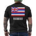 ハワイハワイの旗 メンズTシャツ バックプリント