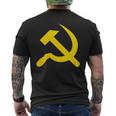 ハンマーと鎌のシンボル Cccp ソビエト連邦 メンズTシャツ バックプリント