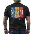バスケットボールママコケットボウバスケットボールボール柄母の日 メンズTシャツ バックプリント
