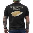 バター愛好家 塩漬けバター スティックオブバター 面白いバター メンズTシャツ バックプリント