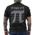 パイシャツ 100桁のパイ 100桁のパイ記号 算数 メンズTシャツ バックプリント