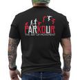 パルクール パルクール フレーランニング パルクール トレーサー メンズTシャツ バックプリント