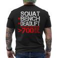 パワーリフティング700kgクラブメンブ Powerlifting 700 Kg Club Member メンズTシャツ バックプリント