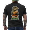 パンと絶滅を避ける恐竜ケトユーモア。 長袖tシャツ メンズTシャツ バックプリント