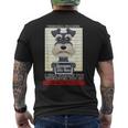 パーソナルストーカーミニチュアシュナウザー メンズTシャツ バックプリント