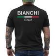 ビアンキ イタリア 家族名 イタリア 国旗 長袖tシャツ メンズTシャツ バックプリント