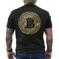 ビットコインbtcコイン暗号トレーダーBitcoinフューチャーフリーダムギフト メンズTシャツ バックプリント