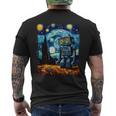 ビンテージロボットアート ゴッホ おもちゃ ロボットビルダー ロボティクス 長袖tシャツ メンズTシャツ バックプリント