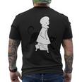 ピエロと猫、オーブリー・ビアズリー作のセント・ポールズ1893年 メンズTシャツ バックプリント