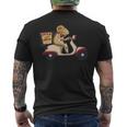 ピザデリバリースクーター イタリア料理 レディース メンズ メンズTシャツ バックプリント