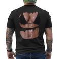 フェイク 腹筋 面白い ビキニ ボディ マッスル 6パック 3D メンズTシャツ バックプリント