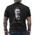フリードリヒ・ニーチェ 哲学 ドイツ 哲学者 知恵 Nietzsche German Philosopher メンズTシャツ バックプリント