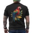ブラジルの動物愛好家のための素敵なオウムの鳥のコスチューム メンズTシャツ バックプリント