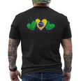 ブラジル独立記念日 ブラジル誕生 国旗 愛 ブラジル メンズTシャツ バックプリント