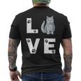ブリティッシュショートヘア猫愛かわいい猫子猫ギフト メンズTシャツ バックプリント