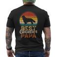 ベスト・キャバリア・パパ、キング・チャールズ・スパニエル メンズTシャツ バックプリント