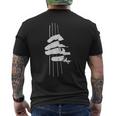 ベーシストのためのコントラバス奏者のミュージシャンギフト Double Bass Bassist メンズTシャツ バックプリント