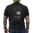 ベートーベンの肖像画、ドットワーク。クラッシック メンズTシャツ バックプリント