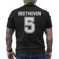 ベートーヴェン 5 第5楽章 交響曲 メンズTシャツ バックプリント