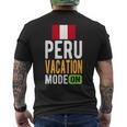 ペルーお土産 旅行 ペルーバケーションモードオン メンズTシャツ バックプリント