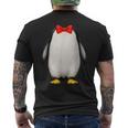 ペンギン コスチューム かわいい 蝶ネクタイ おもしろい 動物 ハロウィン 男性 子供 メンズTシャツ バックプリント