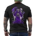 ホラー 死神とオカルト ゴシック メンズTシャツ バックプリント
