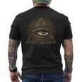 ホルスの目 エジプトのシンボル 古代エジプト神話 メンズTシャツ バックプリント