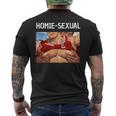 ホーミー ゲイ Irl ブロミーム 筋肉 バラ アニメ セクシー マンガ コミック メンズTシャツ バックプリント