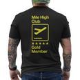 マイルハイクラブ ゴールドメンバー メンズTシャツ バックプリント